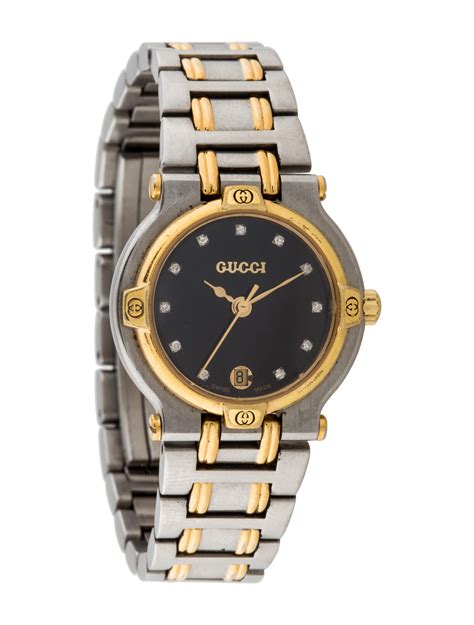 gucci diamond set watch 9000l|gucci 9000l watch.